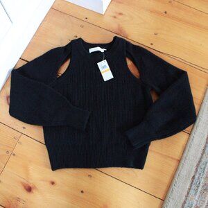 ASTR the Label Ribbed Cutout Sweater